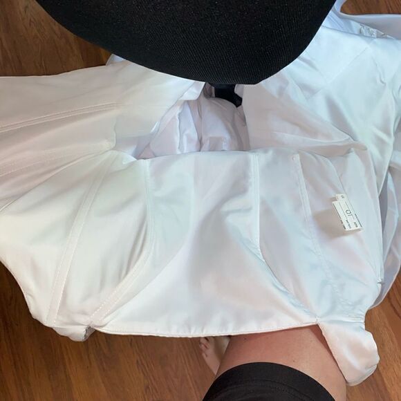 Wedding gown brand new custom made halter top w/beading and embroidery sz 10 - Picture 7 of 15